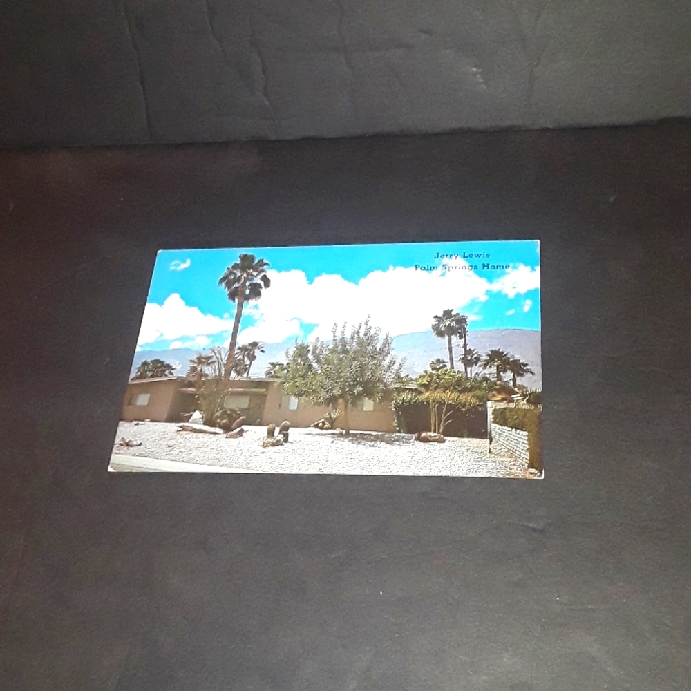 JERRY LEWIS' PALM SPRINGS HOME POSTCARD